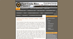 Desktop Screenshot of fastcostaricafinance.com